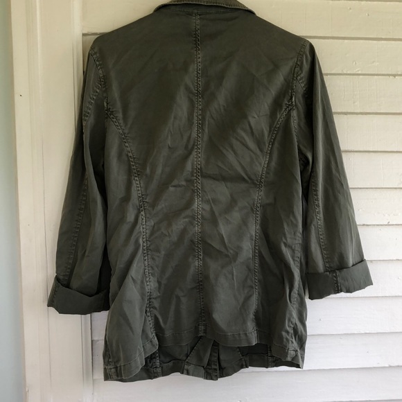 ❌ SOLD Guess olive green military top jacket stud - Picture 4 of 8